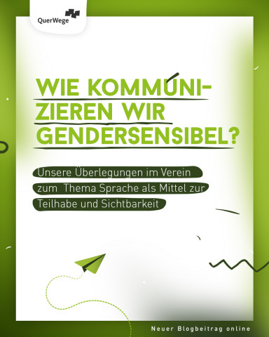 Blogbeitrag Gendersensible Sprache