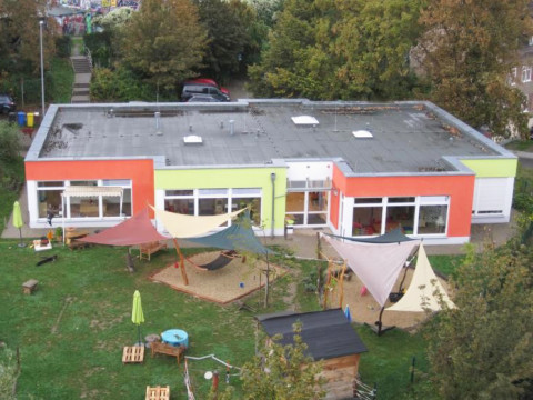 Die Kita "Pi mal Daumen" von oben