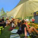 Feier mit Ehemaligen und Familen zum Jubiläum