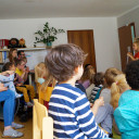 PJ Mama Muh_Teichhühner_Buchvorstellung_Mama Muh im Restaurant