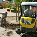 SteinMalEins im Paradies_Arbeitseinsatz für die Schulhofgestaltung_Aushub für Spielgeräte im Oktober 2017