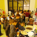 Das Buffet war reichhaltig bestückt.