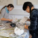 Klangfarben-Projekt "Hörprobe Symphonie fantastique": Maskenbau