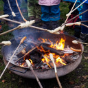 Lagerfeuer mit den Feuerfischen im Schwabenhaus
