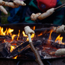 Lagerfeuer mit den Feuerfischen im Schwabenhaus