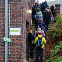 QuerWege-Tag 2017_Schlange stehen an der Anmeldung